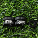 1 Pair Bike Tire Law Mouth Nut Tire Inner Tube Valve Nut Replacement Black