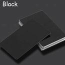 100Pcs Black Aluminum Alloy Card Engraving Metal Business Access Business C