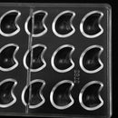1X(DIY Moon Shaped Polycarbonate Chocolate Molds,Baking And Pastry Tools Pl