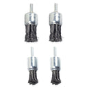 4 Pieces Durable Knot Wire End Brush Rust Paint Removal Tool 20 & 25mm For Heavy