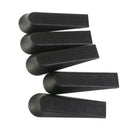 5PCS BLACK DOOR STOPS STOPPERS WEDGES JAM BLOCK HOLDER CATHER HOME OFFICE