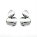 Round Earrings Fashion Women's Metal Sequin Earrings Accessories Punk Simpl