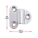 46*45.2mm Marine Grade Stainless Steel Folding Pad Eye 316 Stainless Steel