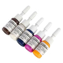 10 Colors 0.18oz/Bottle Professional Tattoo Ink Pigment Set Permanent Makeup .