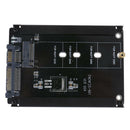 Metal Cased CY B+M Socket 2 M.2 NGFF (SATA) SSD to 2.5" SATA Adapter Black