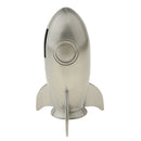 Metal Rocket Piggy Bank Cute Child Put Coin, Spaceship Coin Bank for All Ages -