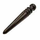 2 Pcs Leathercraft Slicker Round Burnisher , Ebony Wood Leather Burnisher L