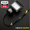 2Pin Outdoor Waterproof Cable quick Connector IP68 AC Junction Box Dura3C