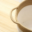 Creative Cotton Rope Art Storage Bucket Desktop Debris Cleaning Storage BaskJ9L7