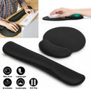 Memory Foam Keyboard Silica Gel Mouse Pad and Wrist Rest Pad with Wrist Support