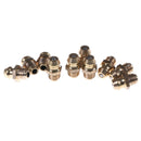 10PCS 1/4-28 Drive Type Taper Thread Straight Grease Zerk Nipple Fitting OHK