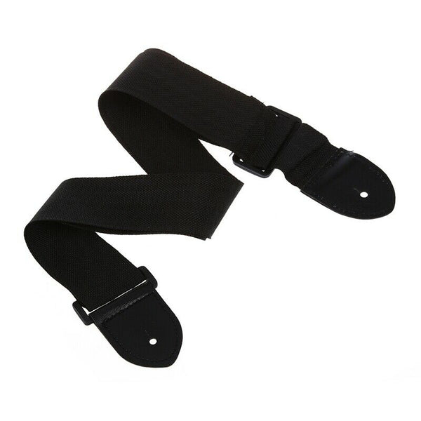 Adjustable Guitar Strap Band Acoustic Electric 132 x 6cm Black