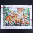 Diamond Embroidery DIY Diamond Painting Tiger Family Forest Cross Stitch