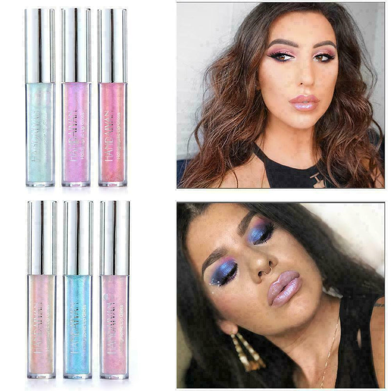 6x HANDAIYAN Glitter Matte Lipstick Waterproof Lip Fashion Gloss Hot Sexy L Favo