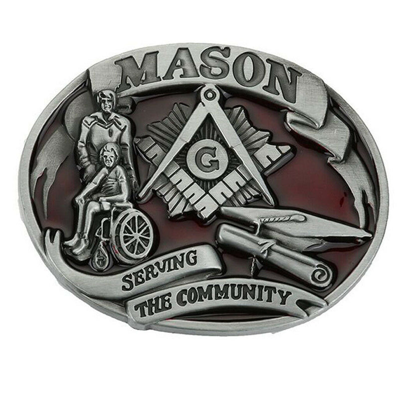 Men's Gift US American Nation Country Mason Belt Buckle USA Freemason Buckle