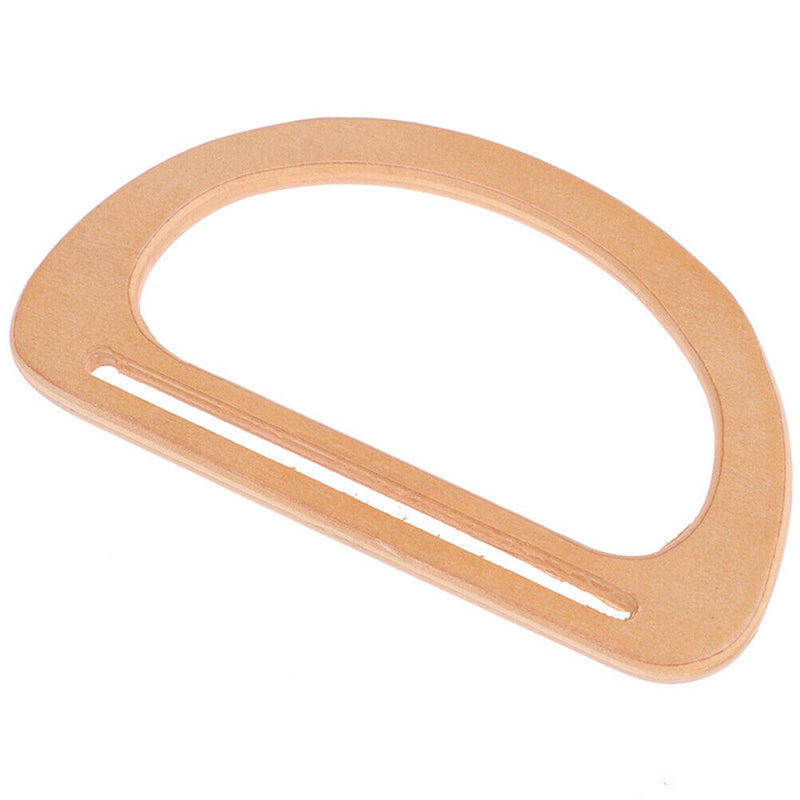 1XWooden Bag Handle Replacement DIY Bags Purse Making Handbag Shopping Tote B Kw