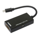 Micro USB to HDMI 1080P A/V TV Adapter Short Cable Wire Converter for HDTV