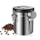 Coffee Canister with Scoop Airtight Coffee Container Stainless Steel Storag
