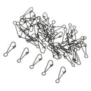 50pcs Fishing Hooked Snaps Lure Connector sMix Fishing Barrel Snaps Tackle