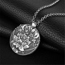 Retro Buddha Tibet Yoga Mandala Amulet Lotus Meditation Pendant Necklace Jewelry