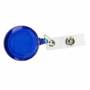 Retractable Ski Pass ID Card Badge Holder Key Chain Reels With Clip Dark Bl