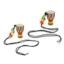 2 Pcs Djembe Pendant African Drum Jewelry Necklace for Children Gift B