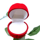 Romantic Red Rose Flower Ring Boxes Earrings Jewelry Gift Box Valentine's  OZ