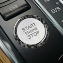 For Audi Q5 Q7 A5 A7 A4L Carbon Fiber Engine Start Stop Button Ring Cover Trim