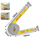 Miter Saw Protractor Arm Measuring Ruler for Carpenters Home Use Baseboard