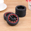 4pcs Flat Running Tyre Rubber Wheel RC Car Part Fit for 1/10 HSP HPI Redcat