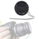 72mm center pinch snap on Front Lens Cap Cover For Canon string SH Nik L5Q6