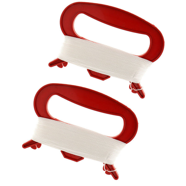 2x Red Kite Accessories Kite Handle & 100m Kite Line String Outdoor Activity