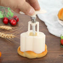 Hand Press Mooncake Mold Cake Rabbit Printed Mid-autumn Kitchen Baking Tool