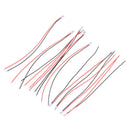 10x Mini Micro JST 1.0 SH 1.0mm 2-Pin Connector Plug With Wires Cables 100MM JR