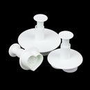 3pcs pattern hearts plunger fondant molds cutters embosser Sugar craft moulds JR