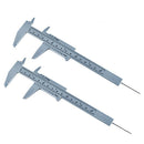 2x 150mm Plastic Eyebrow Measure Caliper Ruler Permanent Makeup Tattoo Tool