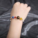 Universe Solar System Eight Planet Stone Beads Bracelet Chain Jewelry GiftsB Hn