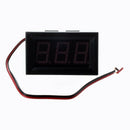 Mini Panelmeter Voltage Voltmeter DC 7 - 120V 20mA Red Two Cables Y9Y1