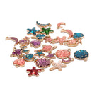 26Pcs/Set enamel Alloy Star Planet Charms Pendant DIY Craft Jewelry FindingDD â„–[