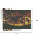 5D DIY Full Drill Diamond Painting Moon Landscape Pattern Embroidery (01)