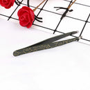 Professional eyebrow tweezers hair beauty slanted stainless steel tweezerR6