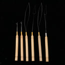 6Pcs Hair Extensions Loop, Micro Rings Links Beads  Threader Wire Hook