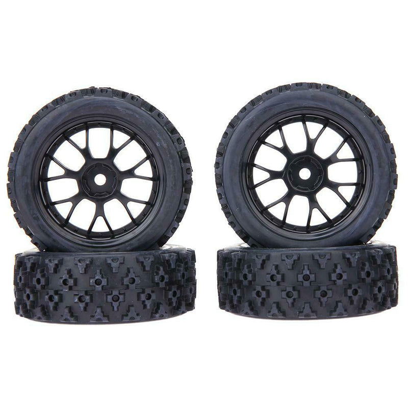 4pcs Star Pattern Rubber RC On Road Car Tires for 1/10 Universal Car Tamiya
