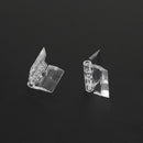 10Pcs Transparent Plastic Folding Hinges Durable Clear Acrylic Hinge Tools New