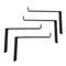 4x Heavy Duty Scaffold Board Rack Organizer Industrial Iron Shelf Brackets Black