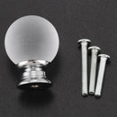 8-IN-1 Diameter 30mm Clear Round Ball Crystal Glass Cabinet Knob Cupboard D
