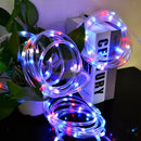 100 LED Curtain Fairy Lights USB String Light With Remote Xmas Party Wedding