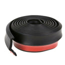 2.5m Car Front Bumper Lip Splitter Body Side Spoiler Protector Rubber Unive A