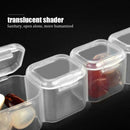 4 Compartments Clear Plastic Storage Box Jewelry Bead Screw Organizer Container