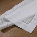 1PC White Linen/Cotton Hemstitched Cocktail Napkins Cloth Coasters 55*55CM
